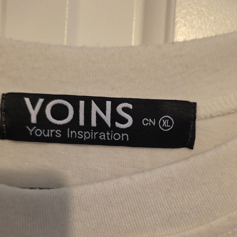 YOINS Cream Ruffle Sweatshirt - Picture 2 of 2